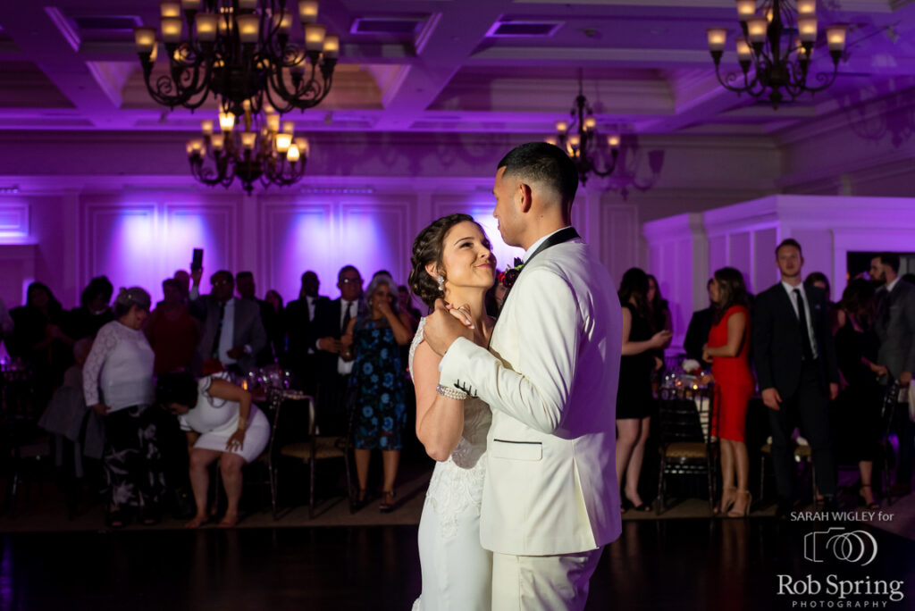 Bride and groom's first dance.